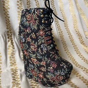 Jeffrey Campbell Tapestry Damsel Boots